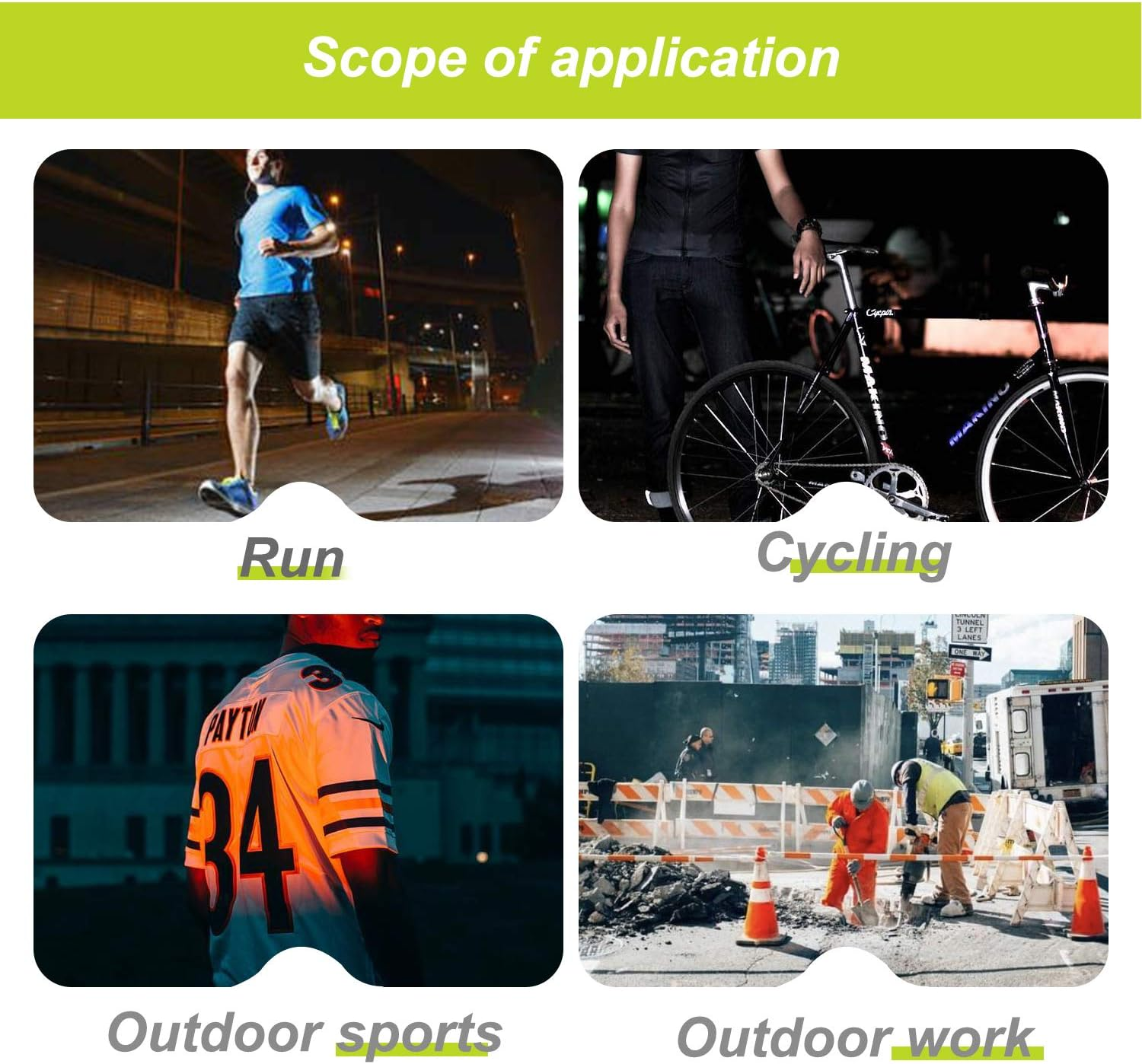 HYCOPROT Hi Vis T-Shirt Viz High Visibility Reflective Safety Vest Waistcoats Breathable Light Short Sleeve Workwear Visibility Shirts image number 2