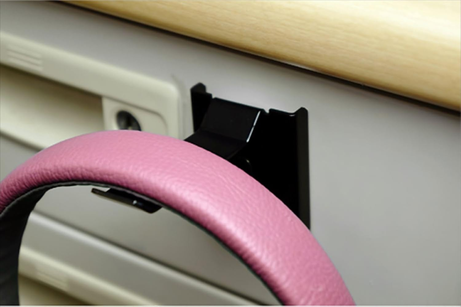 NBROS NB-HSTA02SM [Audiostation Series] Magnetic Fixed Type Headphone Stand [Steel/Black] image number 2