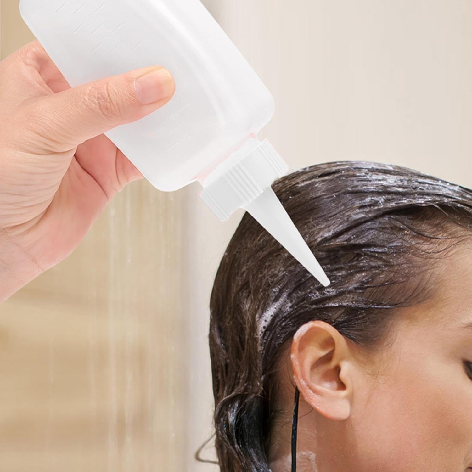 6X Squeeze Applicators Bottles Hair Coloring Bottle Multipurpose Bath Supplies Shampoo Bottles for Home Use Hairdressing, Medium image number 1