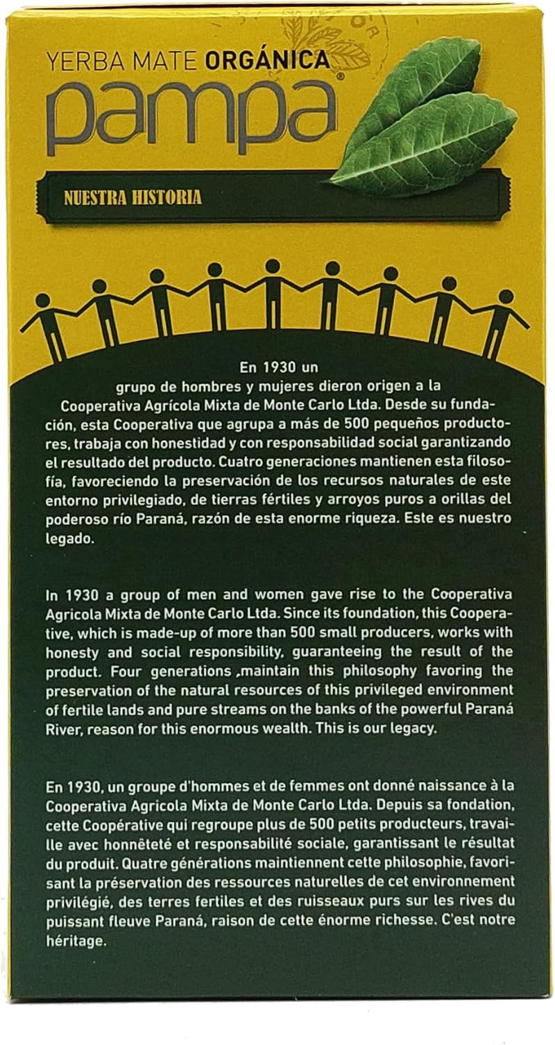 Pampa Organic Yerba Mate Traditional Tea, 500 G image number 2