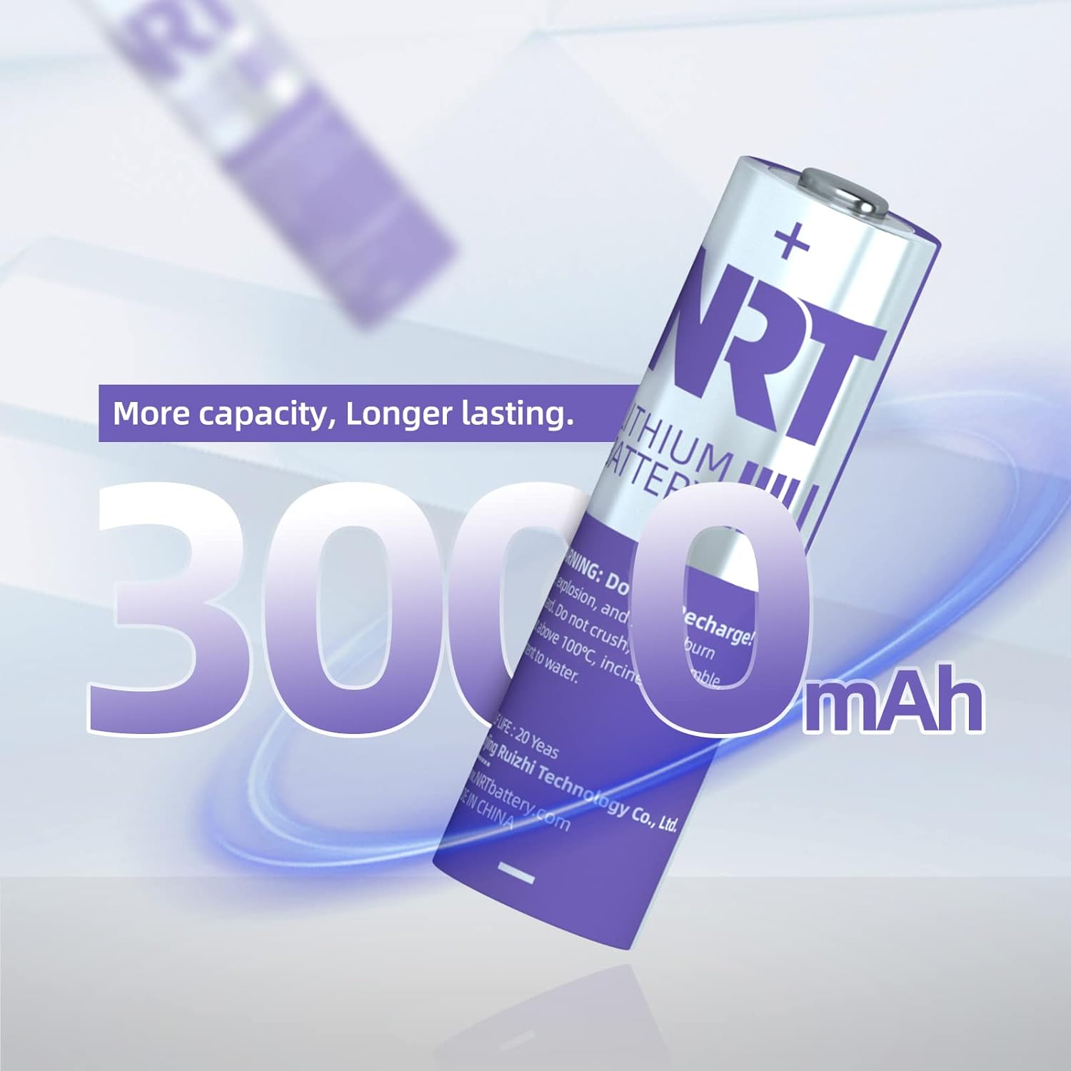 NRT AA Batteries, 8 Pack Ultimate Double a Batteries, 1.5V 3000Mah Longer Lasting AA Lithium Batteries for Blink Camera, Toys, Non-Rechargeable image number 2