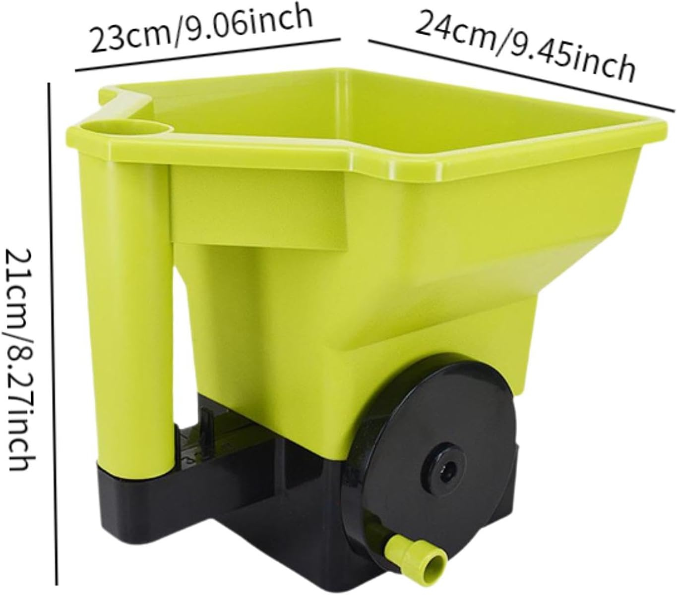 Perfk Fertilizer Spreader Handheld Spreader Green for Salt Gardening Tools Lightweight Planter Tool Spreader Fertilizer Dispenser