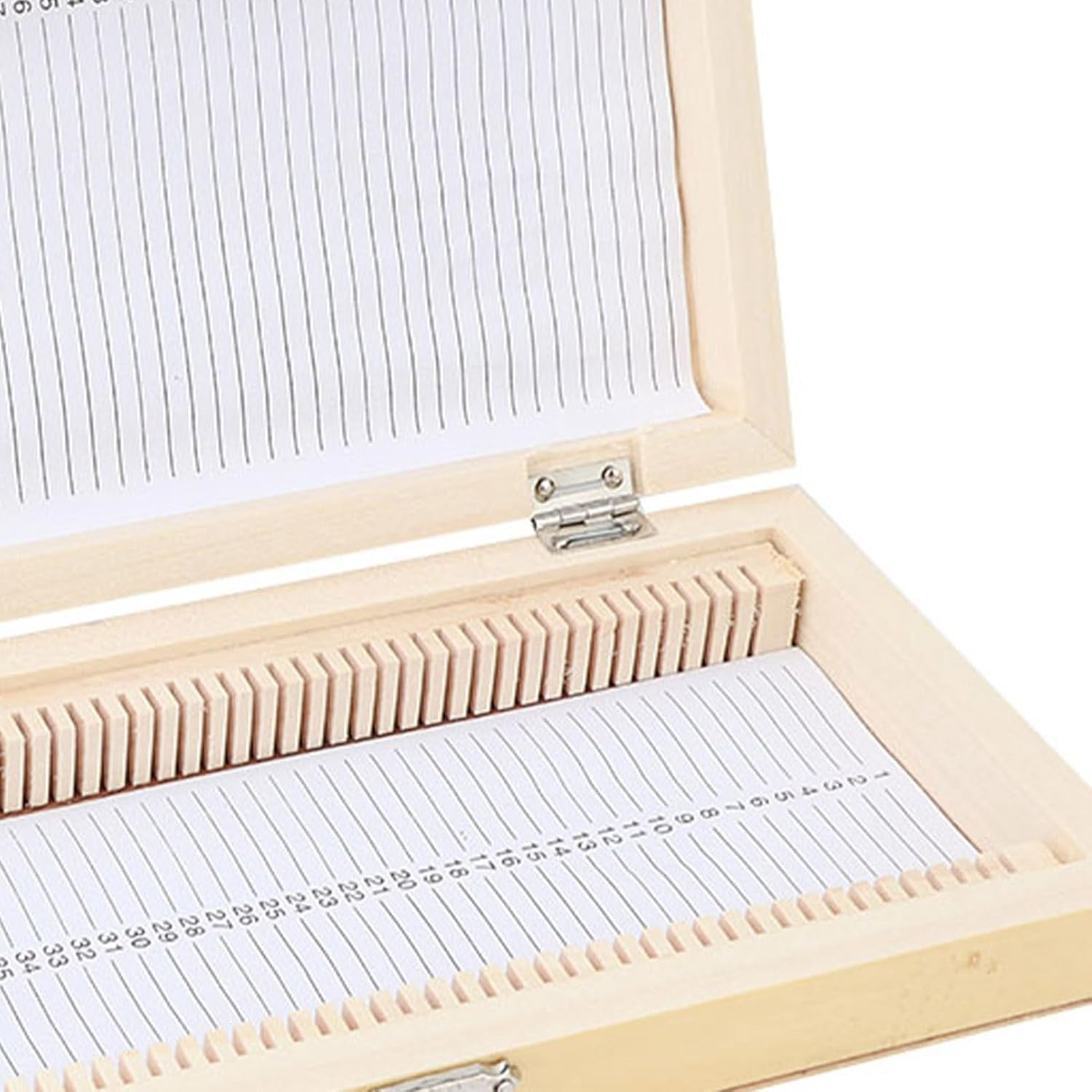 Microscope Slide Box for 50 Pieces Biology Glass Prepared Microscopic Slide Provisions with Metal Buckle, Microscope Slides Lab Samples, 23 X 10.6 X 3.5Cm image number 5