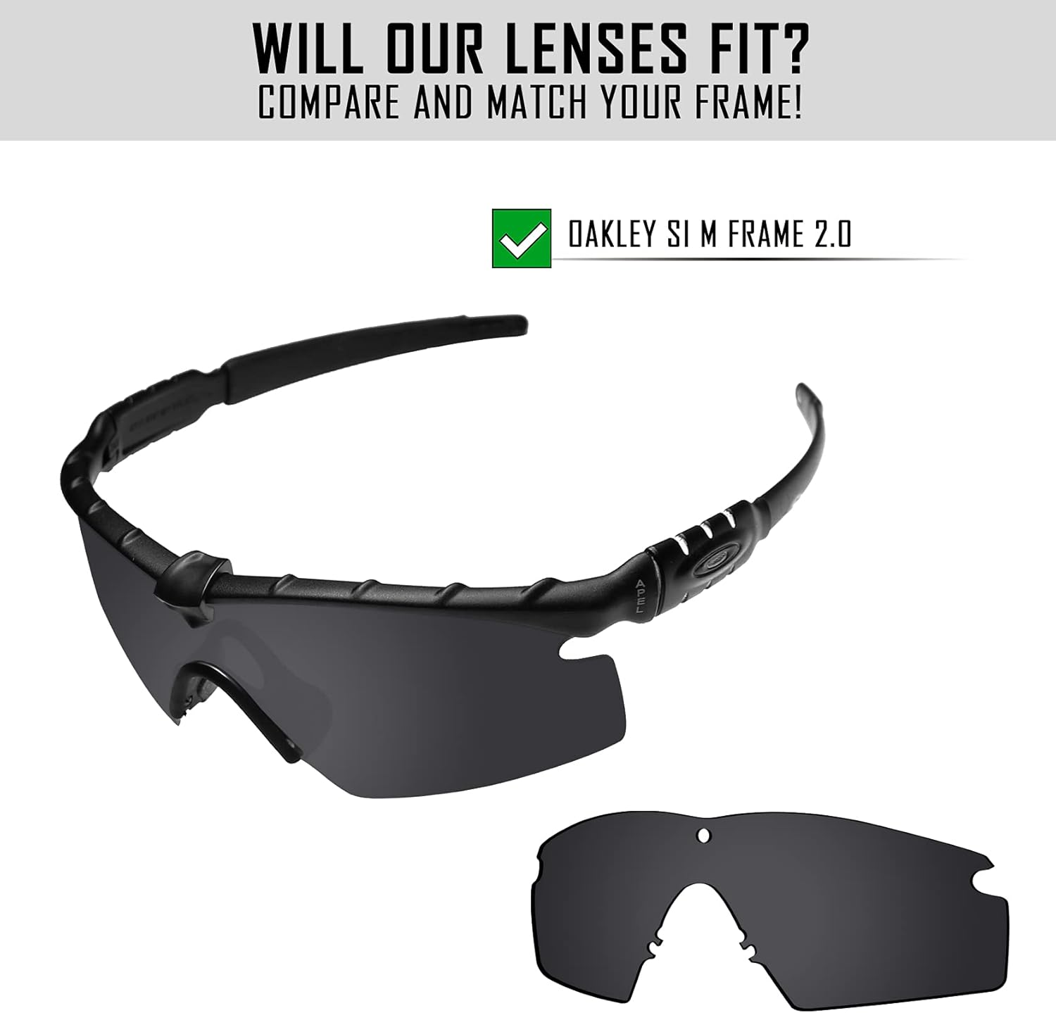 TRUSHELL 20+ Choices Rubber Kits/Lens for OAKLEY Si M Frame 2.0 Sunglass image number 1