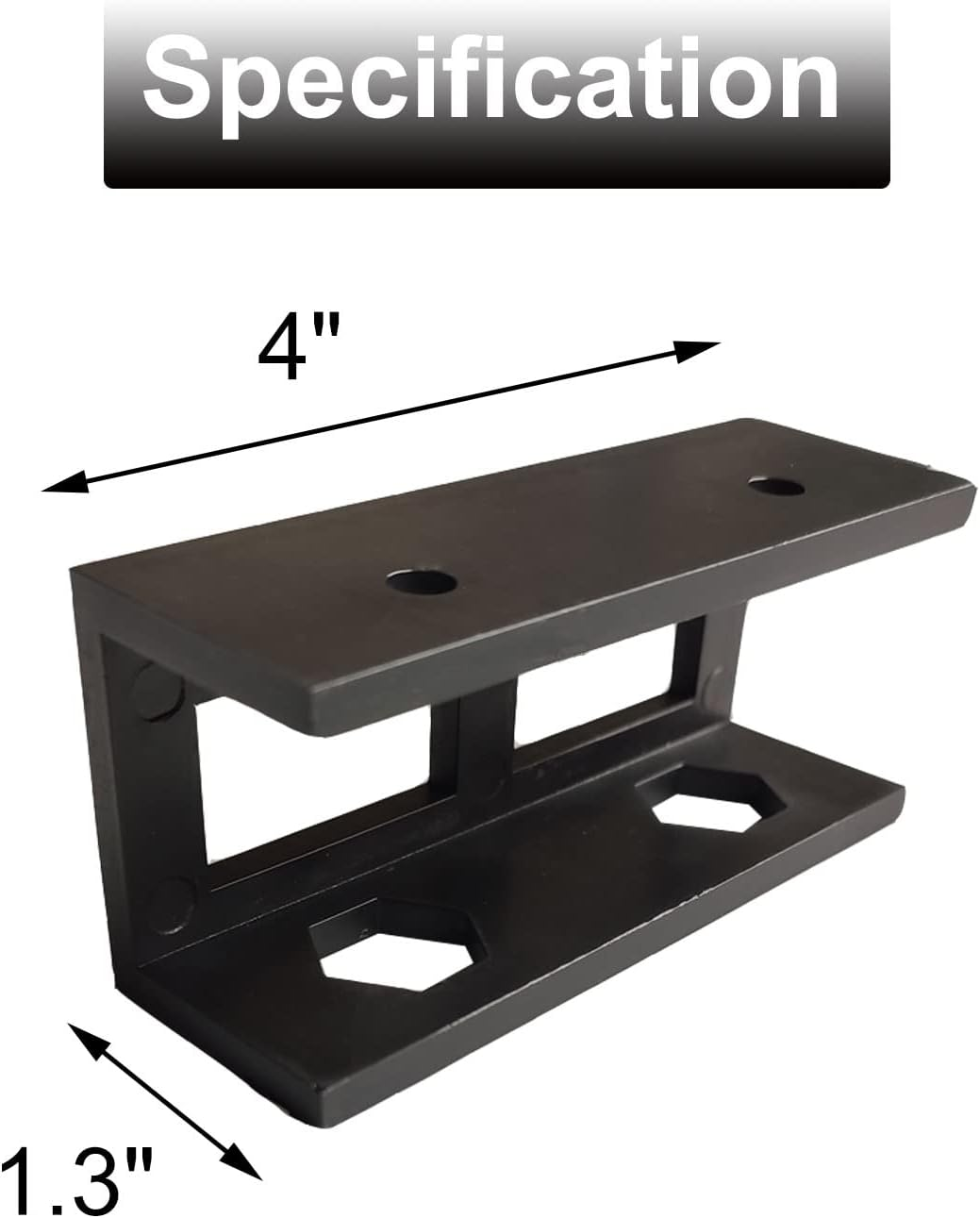 PIAOLGYI 6 Pcs under Desk Laptop Holder Mount with Screw, Bracket, Add on under Table Keyboard Storage image number 1