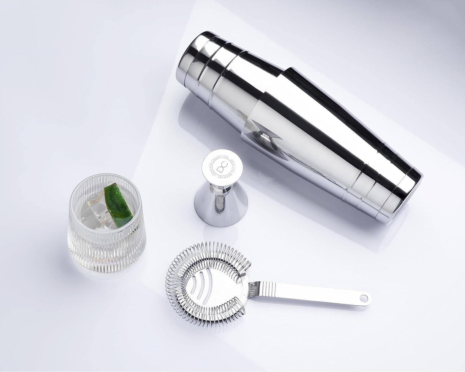 Heavy Duty Measuring Cup, 70Ml Cocktail Jigger with Engraved Measuring Marks from 10Ml for Each 5Ml, Heavy Metal in Mirror Polished, One Jigger image number 4