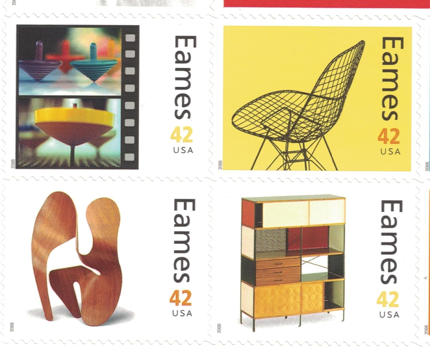 Charles and Ray Eames Collectible Sheet of Sixteen 42 Cent Stamps by USPS image number 3