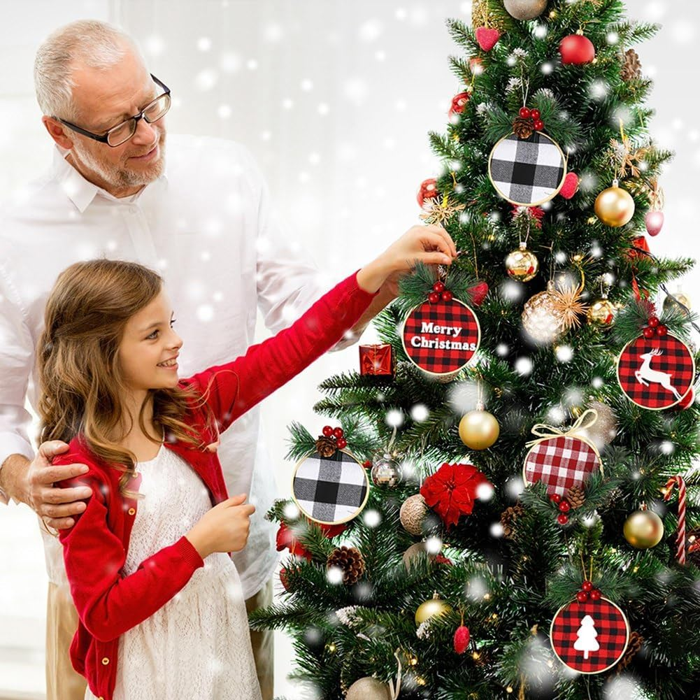 Elqater 48 PCS Embroidery Hoop Mini Embroidery Hoop Wood Color 3Inch for DIY Craft Needlework, Sewing and Crafts 8Cm image number 6