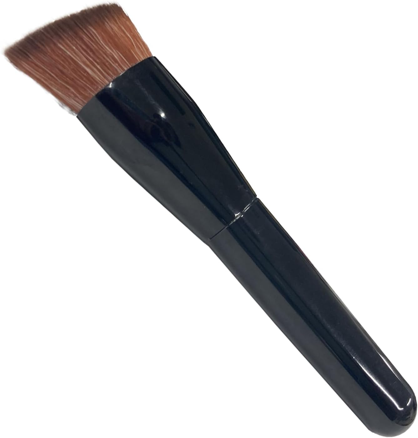 Shishida Seishindo LQ-04 Makeup Brush, Foundation Brush, Large, Diagonal Flat Type, Made in Japan, Black, Approx. 4.9 X 1.1 X 0.9 Inches (12.5 X 3 X 2.3 Cm) image number 3