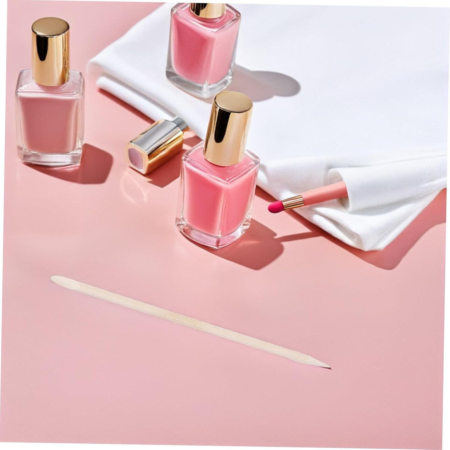 Iplusmile 150Pcs Nail Tool Wooden Nail Sticks Cuticle Pusher Manicure Tools for Home Salon Pedicure Diy Grooming image number 6