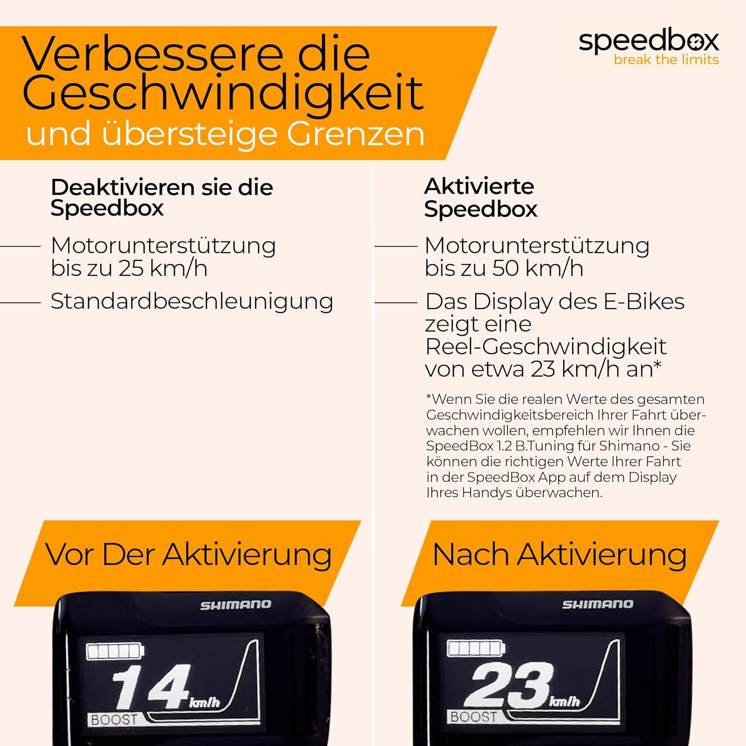 Speedbox 1.2 Shimano E6100 | E7000 | E8000 E-Bike Tuning Chip