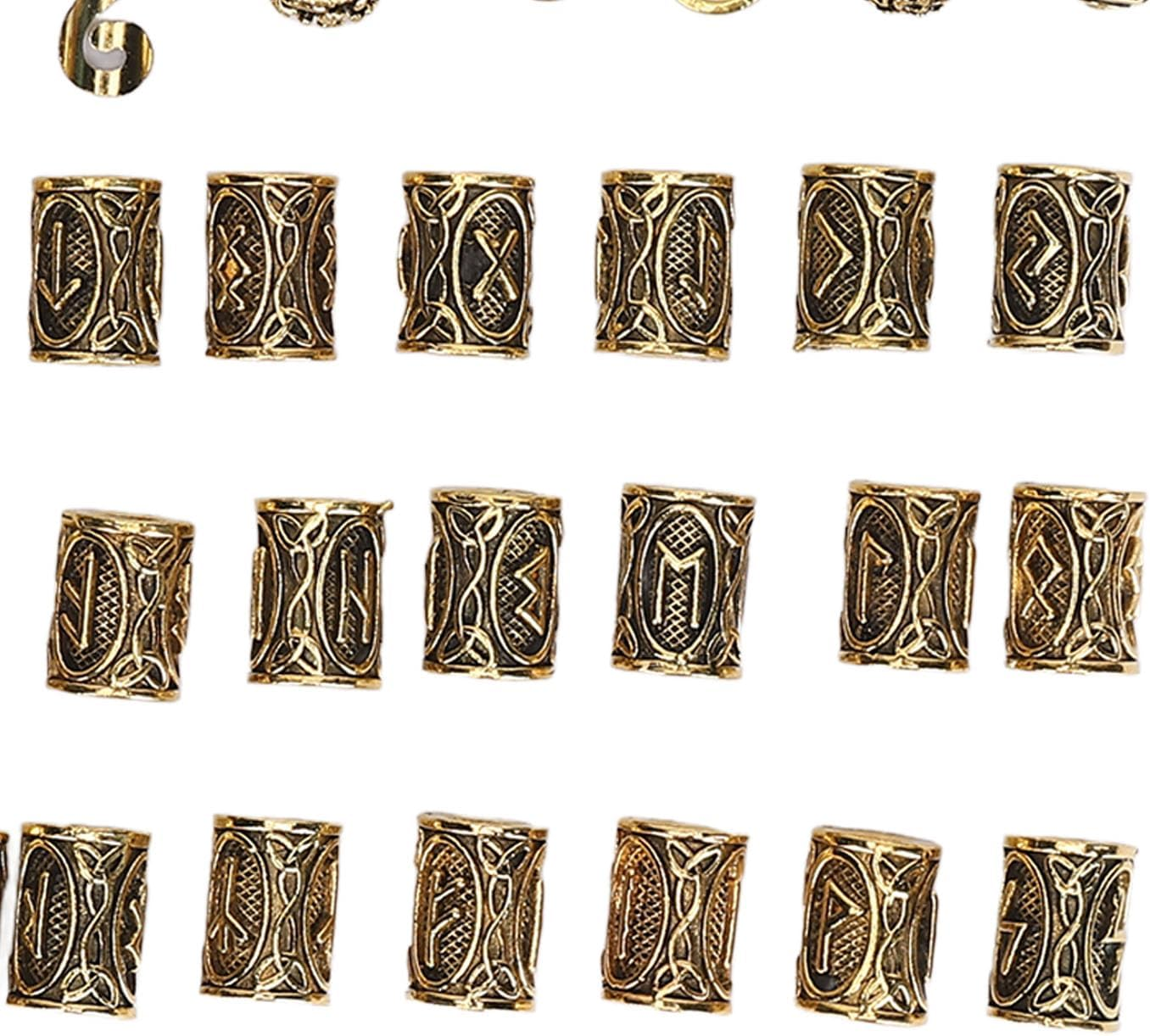 Hair Jewelry Rings, Dreadlocks Bead Decoration, 110 Pcs Adjustable Braids Rings Cuffs Jewelry, Alloy, for Hair Braiding Jewelry Coils, Wedding, Parties, Film Exhibitions image number 2