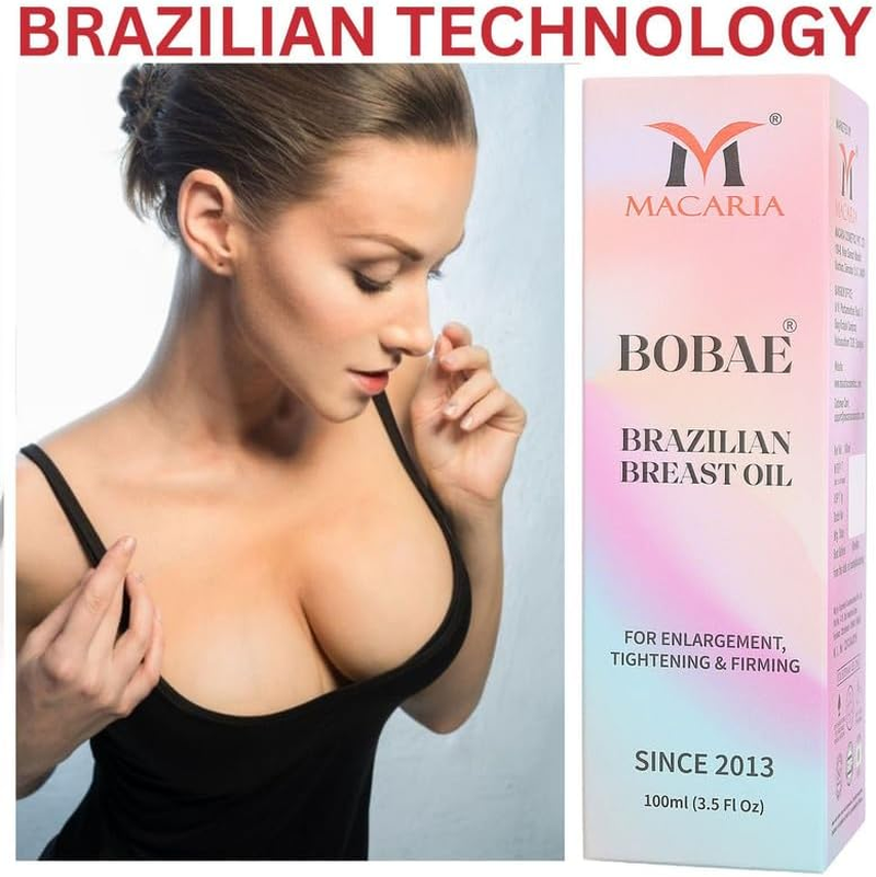 Bobae Brazilian Breast Plumping Enlargement Oil- Bust Breast Enlargement Oil- Shaping Perfection Breast Oil Massage Breast Firming Tightening Big Boobs Bigger Bust for Women image number 4