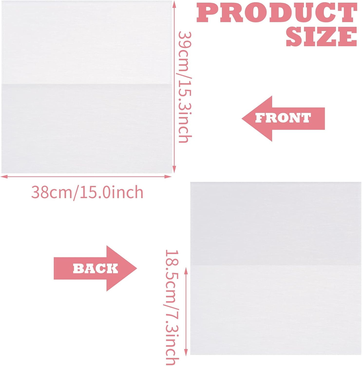 50 Disposable Cosmetic Masks - Beauty Makeup and Clothing Protector Non Woven Dress Face Cover for Women and Girls image number 5