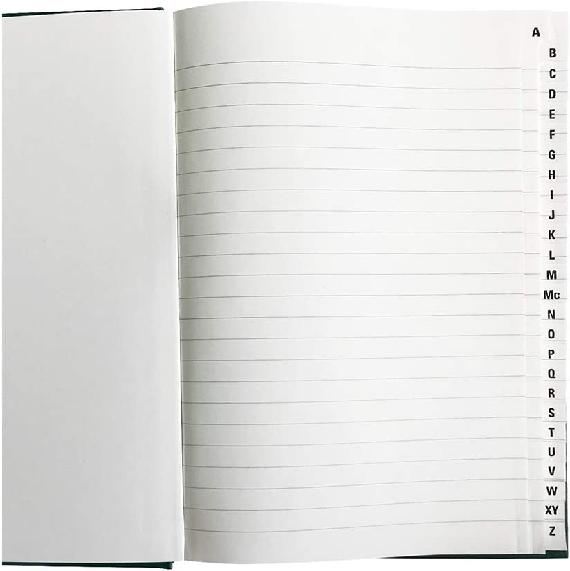 Collins A-Z Index Notebook, 240 Pages, Green image number 1