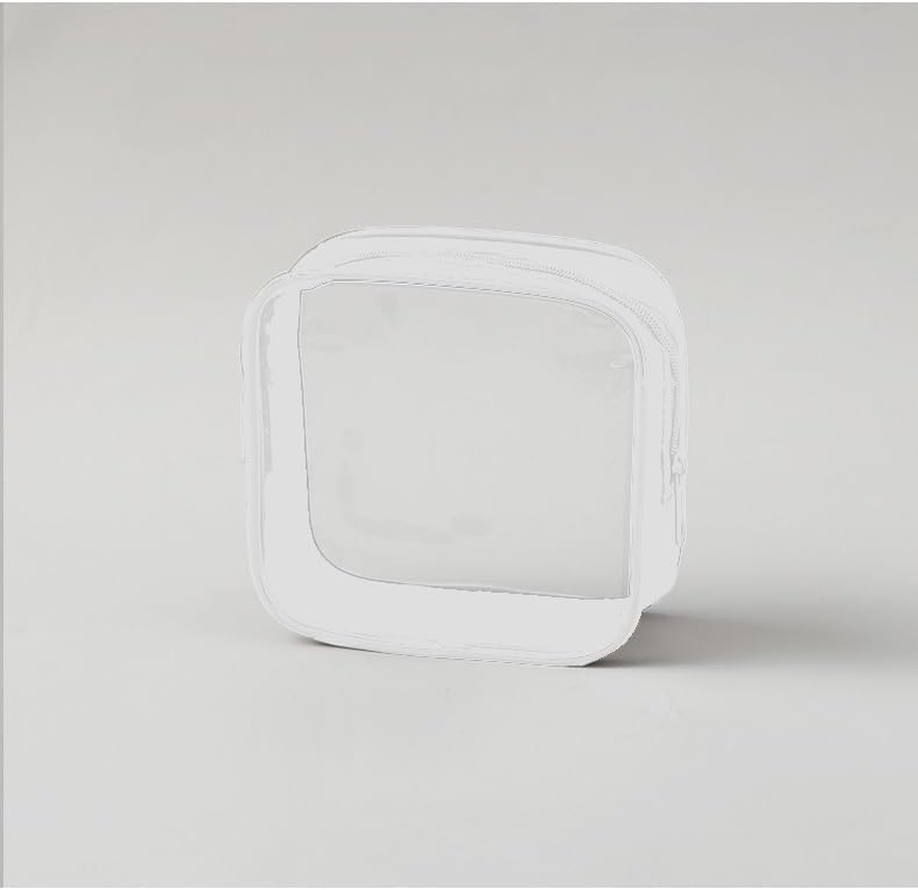 Small Makeup Bag Mini Makeup Zipper Pouch Makeup Bag Small Cosmetic Bag for Purse Essentials Items Women Coin Purse Aesthetic Stuff (Black & White, 2 Pcs) image number 6