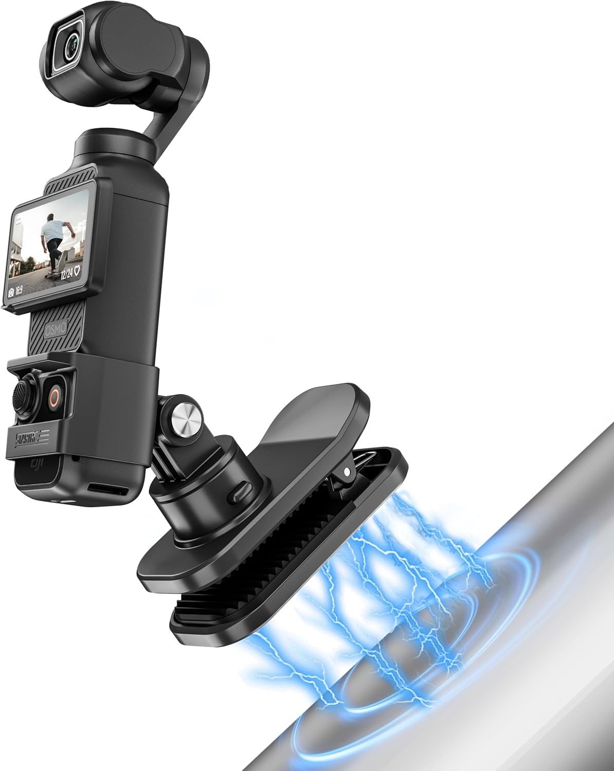 STARTRC OSMO Pocket 3 360&deg; Rotation Backpack Clip Mount Shoulder Strap Accessories for DJI Pocket 3/OSMO Pockt/Action Cameras, Black