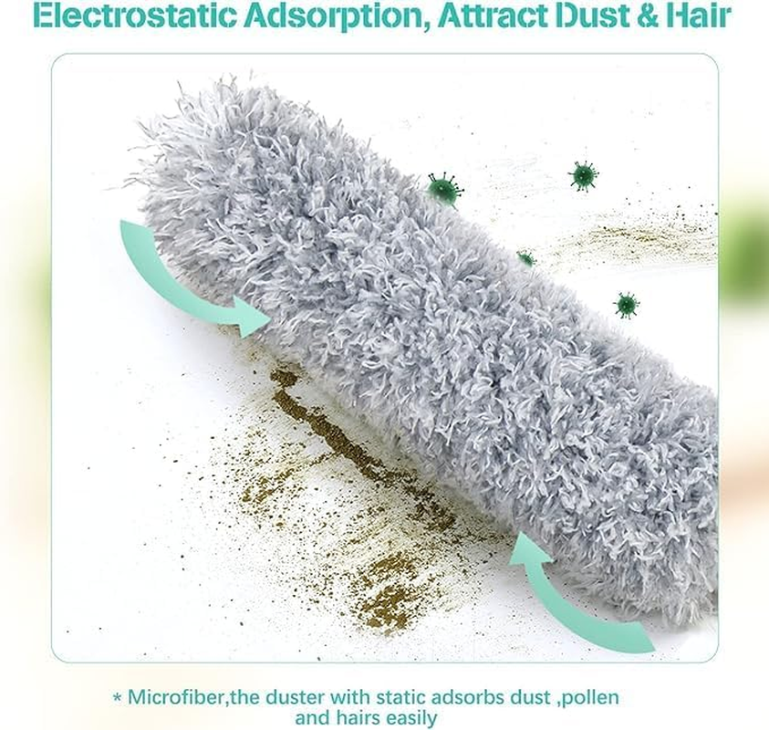 Cleaning Dust Remover, Washable, Used for Cleaning Kitsultrafine Fiber Dust Remover, Suitable for High Ceiling Fans, Spider Web Louvers, Car Furniture Dust Remover.