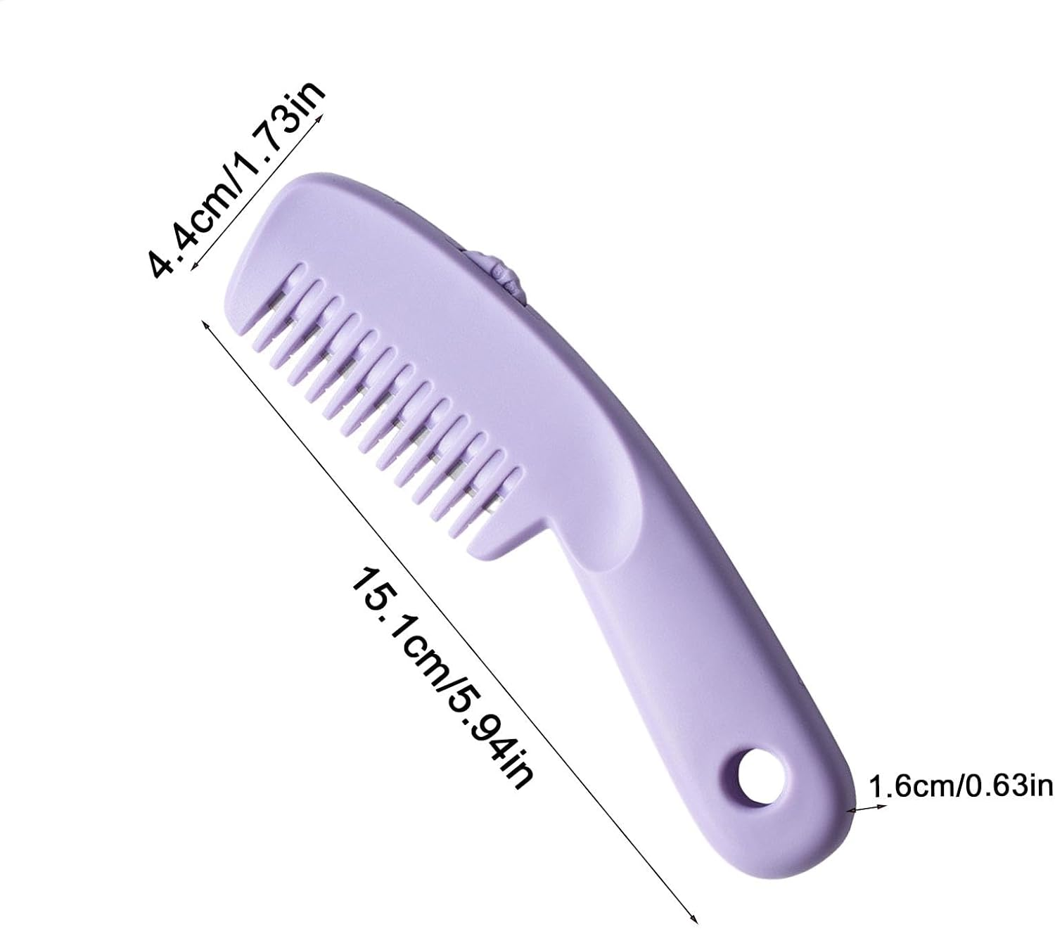 Tuxuseo Hair Thinning Comb, Hair Cutting Comb, Multifunctional Texturising Hair Cutting Thinning Comb, Pony Trimmer, Portable Women Styling Accessories for Smooth Look for Families