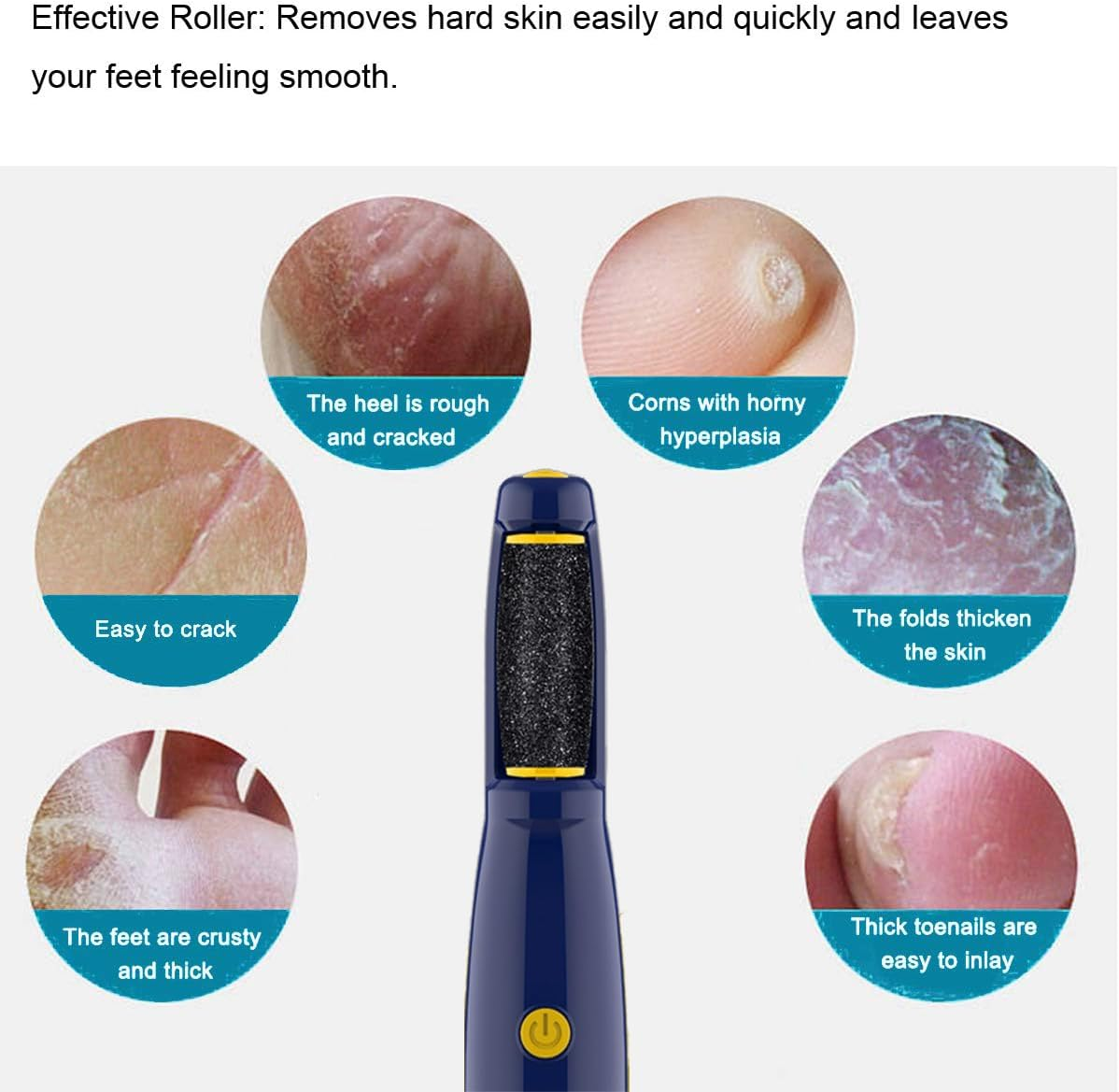 Replacement Roller Compatible with Dr. Scholl'S Callus Remover Electronic Foot File-Extra Coarse (6 Pack) - 12 Pack image number 3