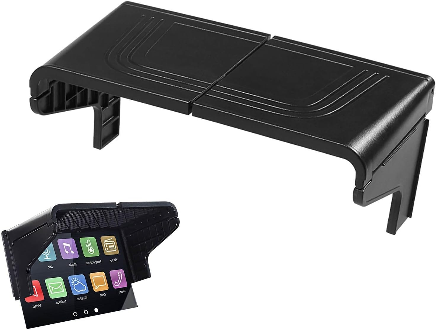 Navigation Visor Sunshade | 7-12 Inch Auto Accessories Display Screen Visor | GPS Navigation Sun Shade for Car | Anti-Glare Devices for Vehicles, Block Reflection & Glare,Save Space,Easy to Install image number 5