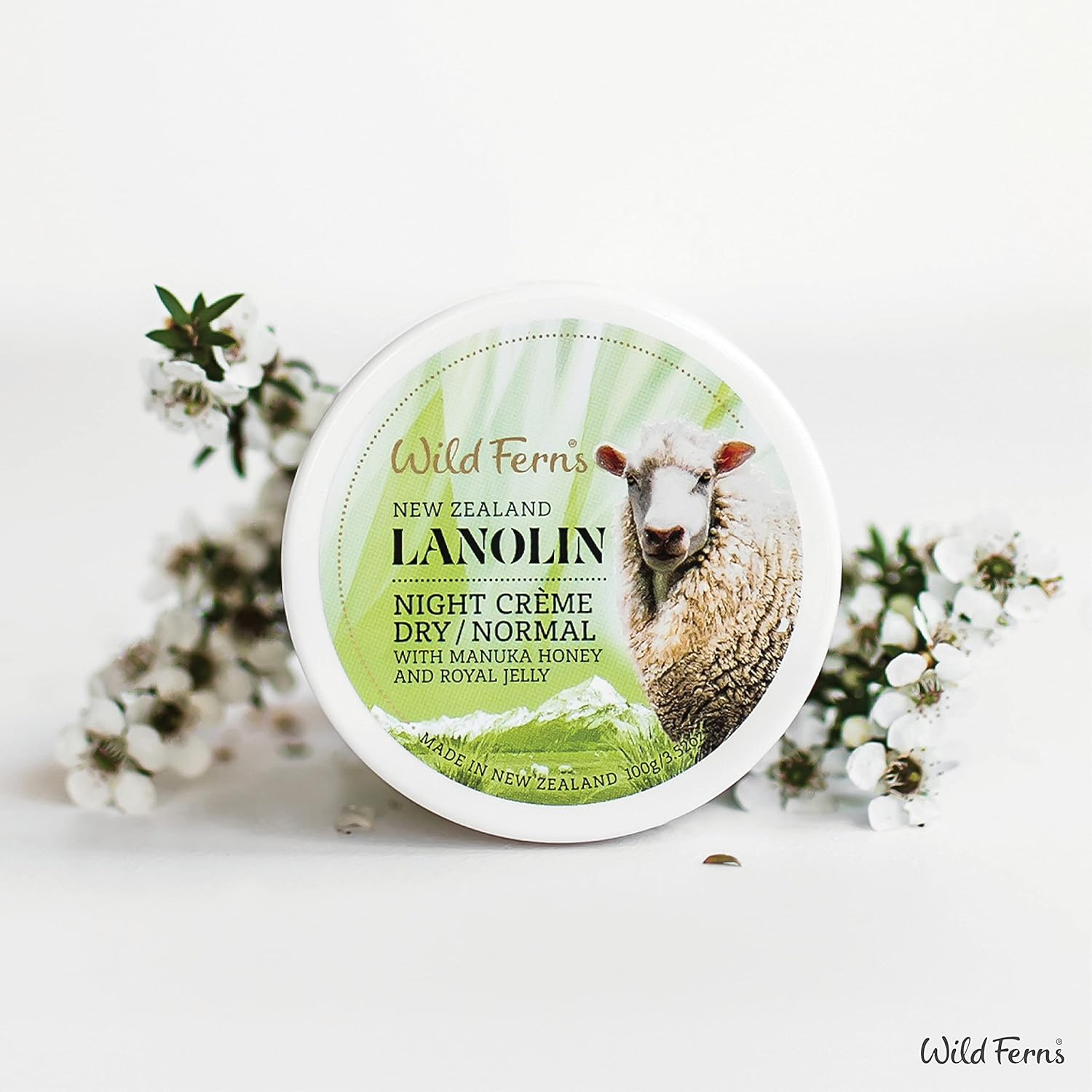 Wild Ferns Lanolin Night Cr&egrave;me with Manuka Honey 80+ & Royal Jelly (Dry to Normal), 100G image number 3