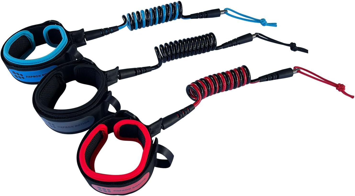 SIXPACK ACTION 4Ft 7Mm Coils Bicep Bodyboard Leash, Adjustable Bicep Cuff for Kids and Adults, Bicep Sized Approx 235Mm-360Mm image number 2