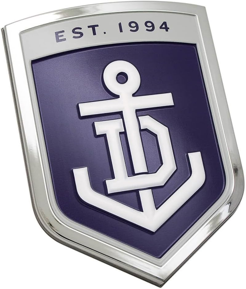 Fremantle Dockers Freo AFL 3D Chrome Emblem Badge - for Cars, Bikes, Laptops, Most Things