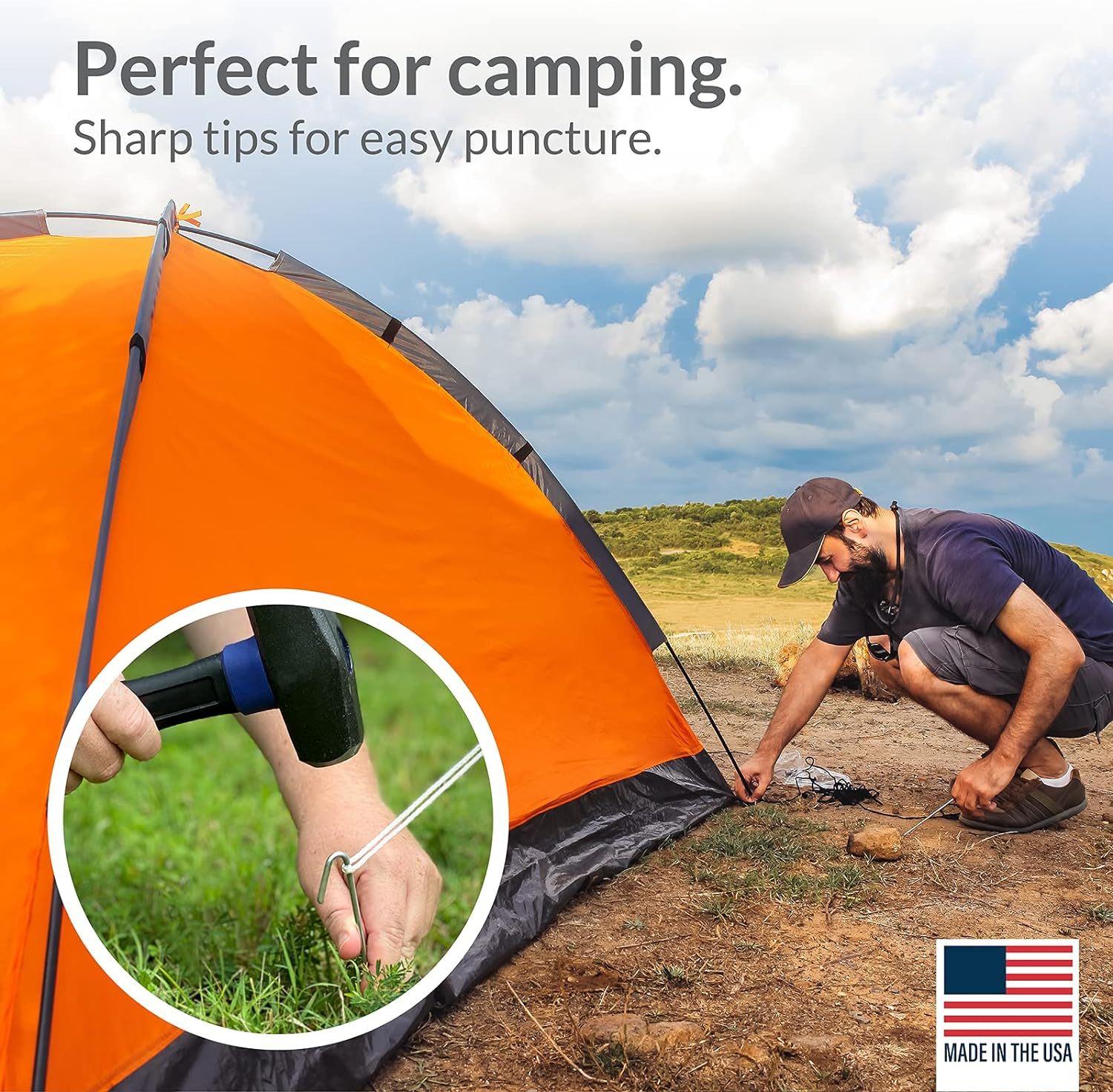 Pinnacle Mercantile - 23Cm Garden Tent Pegs image number 5