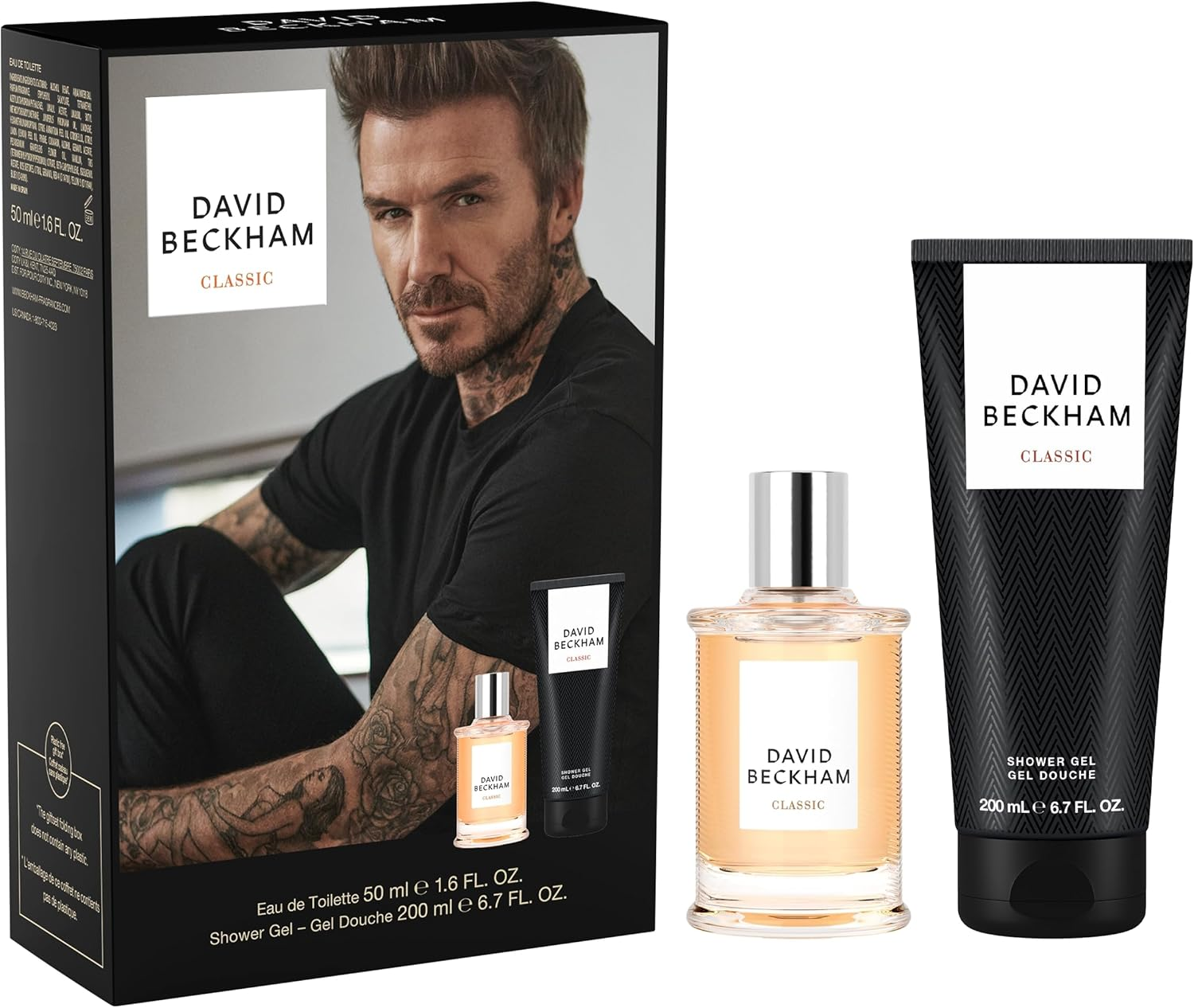 David Beckham Classic Eau De Toilette & Shower Gel Gift Set for Him,50Ml & 200Ml image number 3