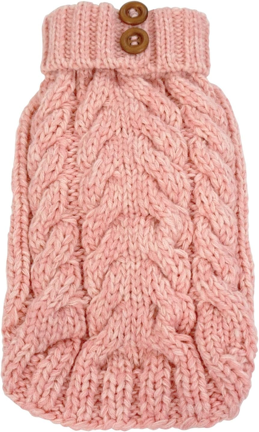 Foufou Dog 62619 Cityscape Sweater for Dogs, 2X-Large, Baby Pink image number 1