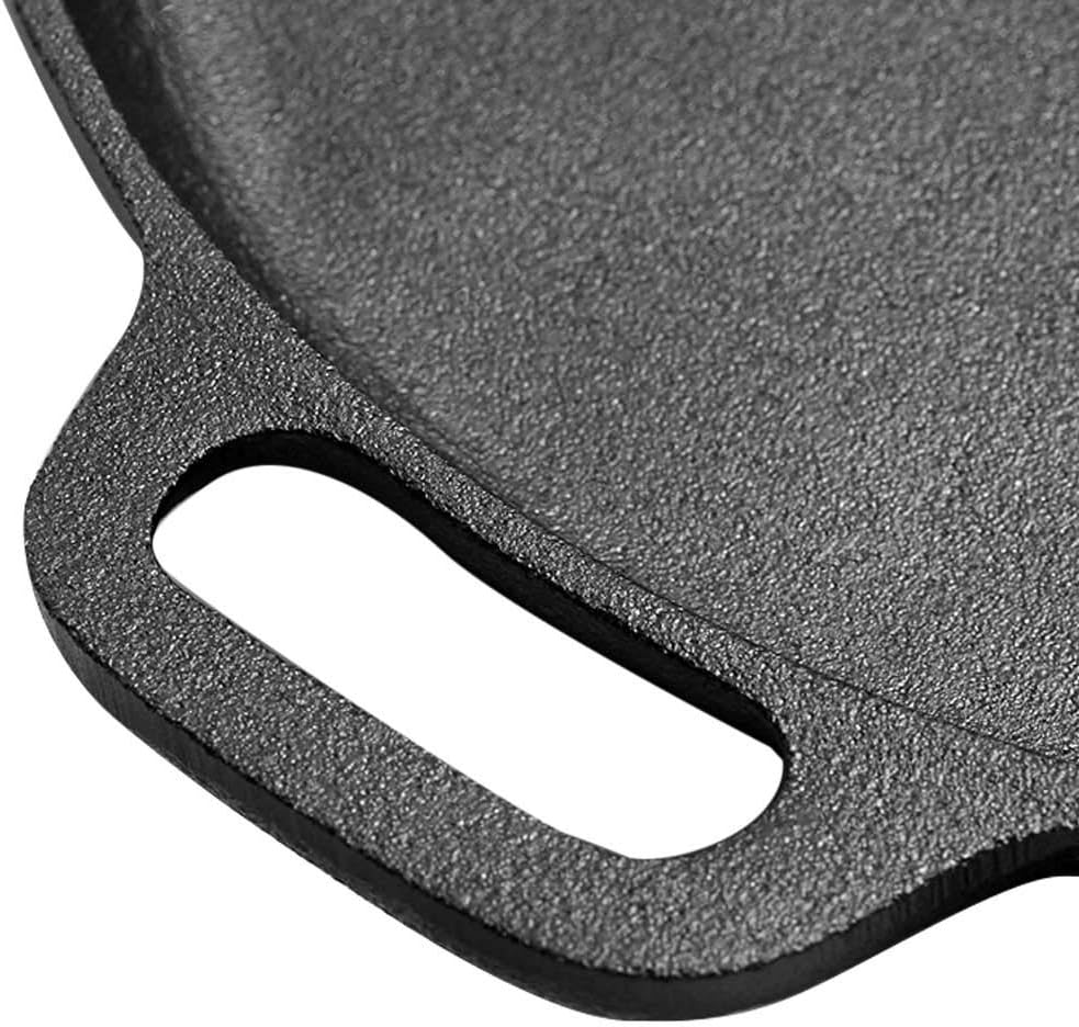 Cast Iron Frying Pan Skillet Steak Sizzle Platter 30Cm