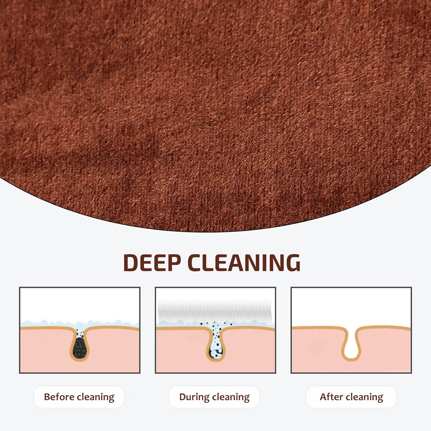 TEHAUX Back Lotion Wiping Belt for Sunscreen Body Care Brown Back Massage Strap for Tanning Moisturizing Suitable for Self-Tanning and Skincare image number 4