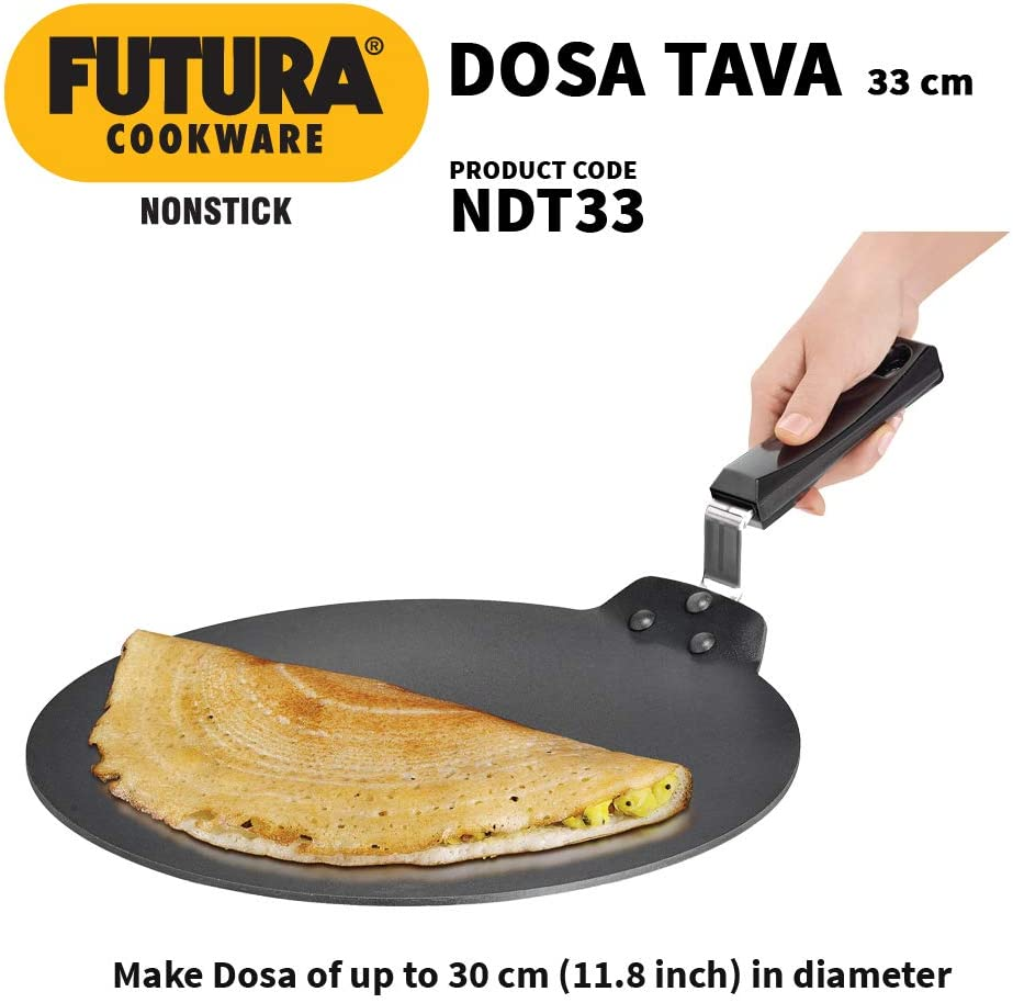 Hawkins Futura Non Stick Dosa Tava, 33 Cm Diameter image number 1