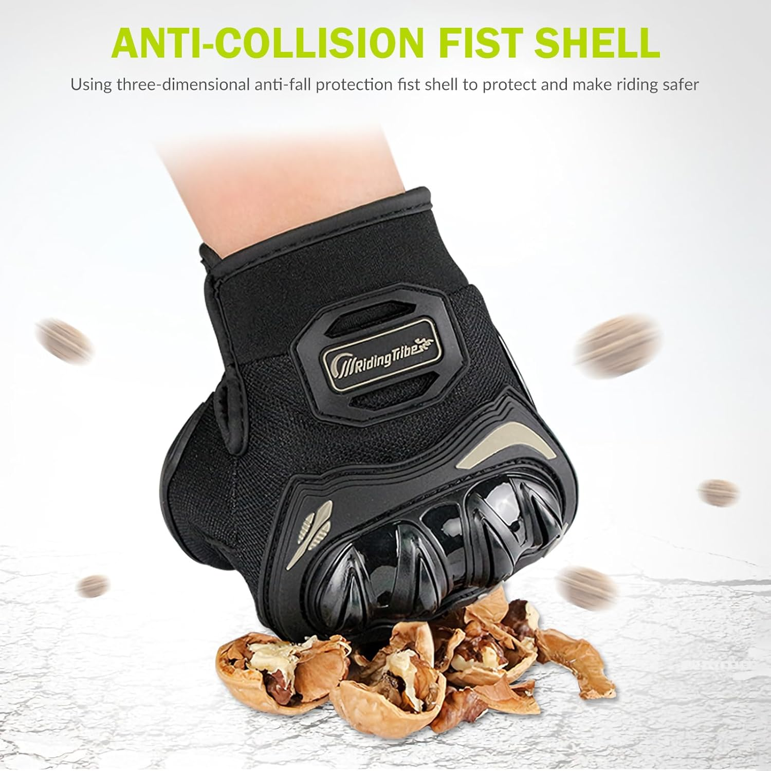 Motorcycle Gloves Winter Cold Weather Warm Touchscreen Waterproof Windproof Protective Gear Motorcycle Gloves for Men and Women, Full Finger Motorbike Gloves image number 6