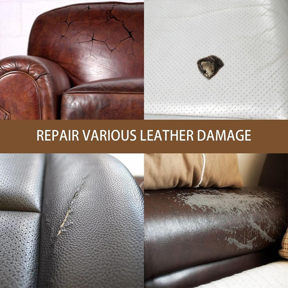 Advanced Leather Repair Gel Filler Restore Car Seat Sofa Scratch Rips Holes AU Black - White image number 3