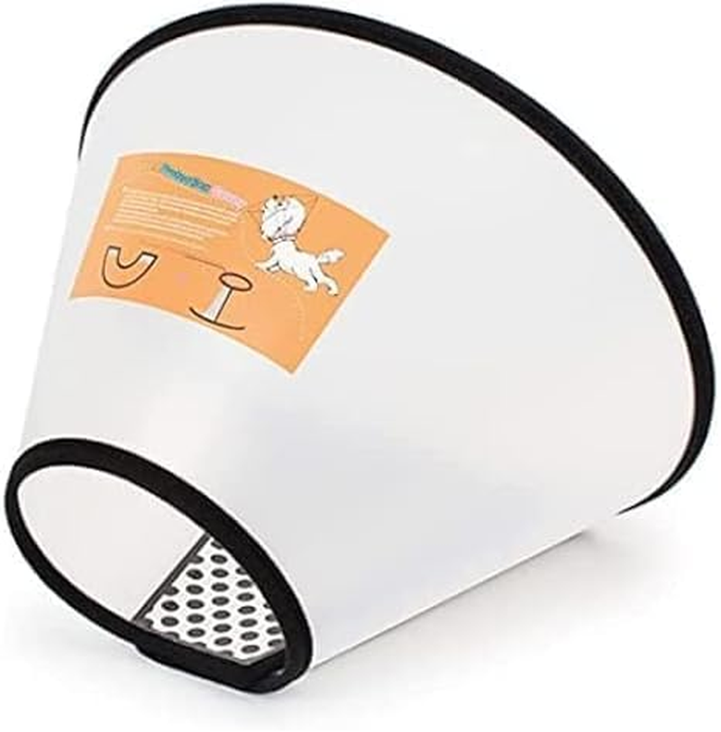 Adjustable Pet Cone Dog Cone Collar Protective Collars Anti-Bite Lick Wound Cone Healing for Small Dogs (White, 4) image number 4