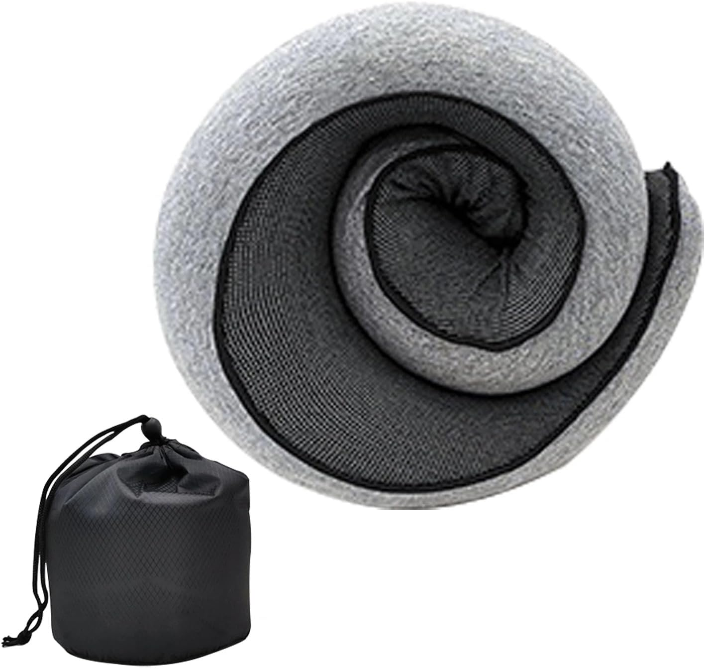 OZKEY Travel Pillows for Airplanes, 2024 New Travel Pillow, Relax with Plush Memory Foam, Travel Neck Pillow Memory Foam for Traveling Suitable for Airplanes, Offices and Cars (Black) - Black image number 5