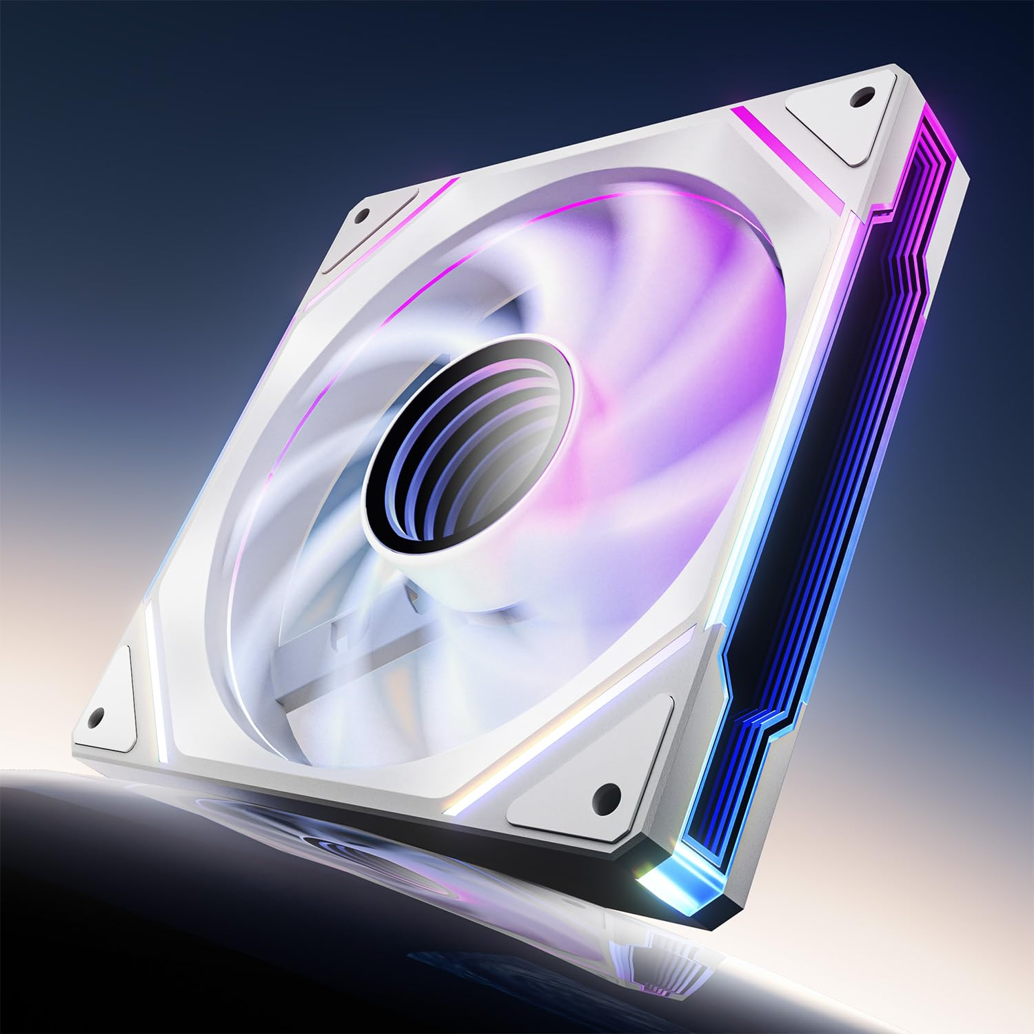 Asiahorse Amici 140MM ARGB PC Case Fan, HDB Bearing Fan with ARGB Lighting, Fan Speeds up to 2000 RPM, Compatible with Motherboard Aura SYNC (Enhances PC Case Aesthetics)