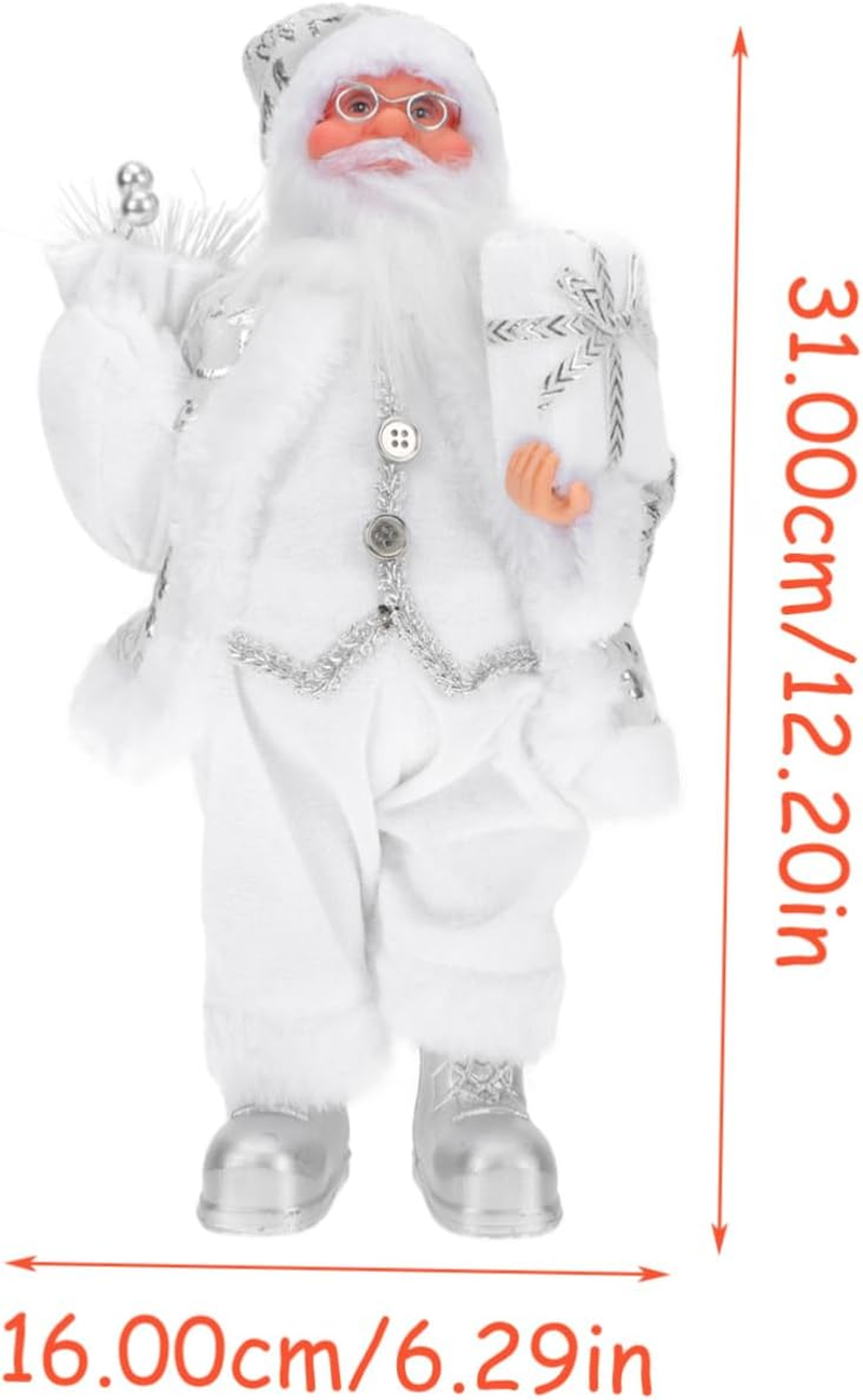 GARVALON 1Pc Xmas Resin Santa Claus Figurine Chic Christmas Desktop Decor for Home and Realistic Holiday Adornment for Festive Atmosphere image number 5