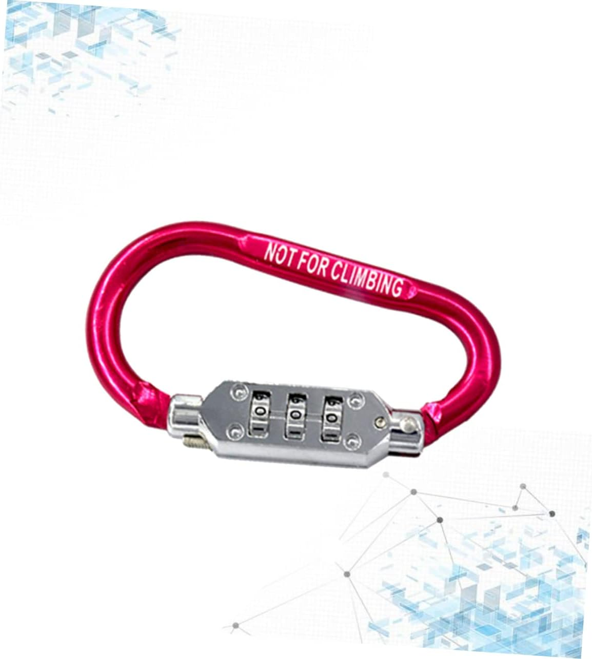 Outanaya Travel Backpack and Suitcase Carabiner Lock Combination Anti-Theft Compact 3.2 Inch Aluminum Alloy Lightweight Padlock Random Color image number 6