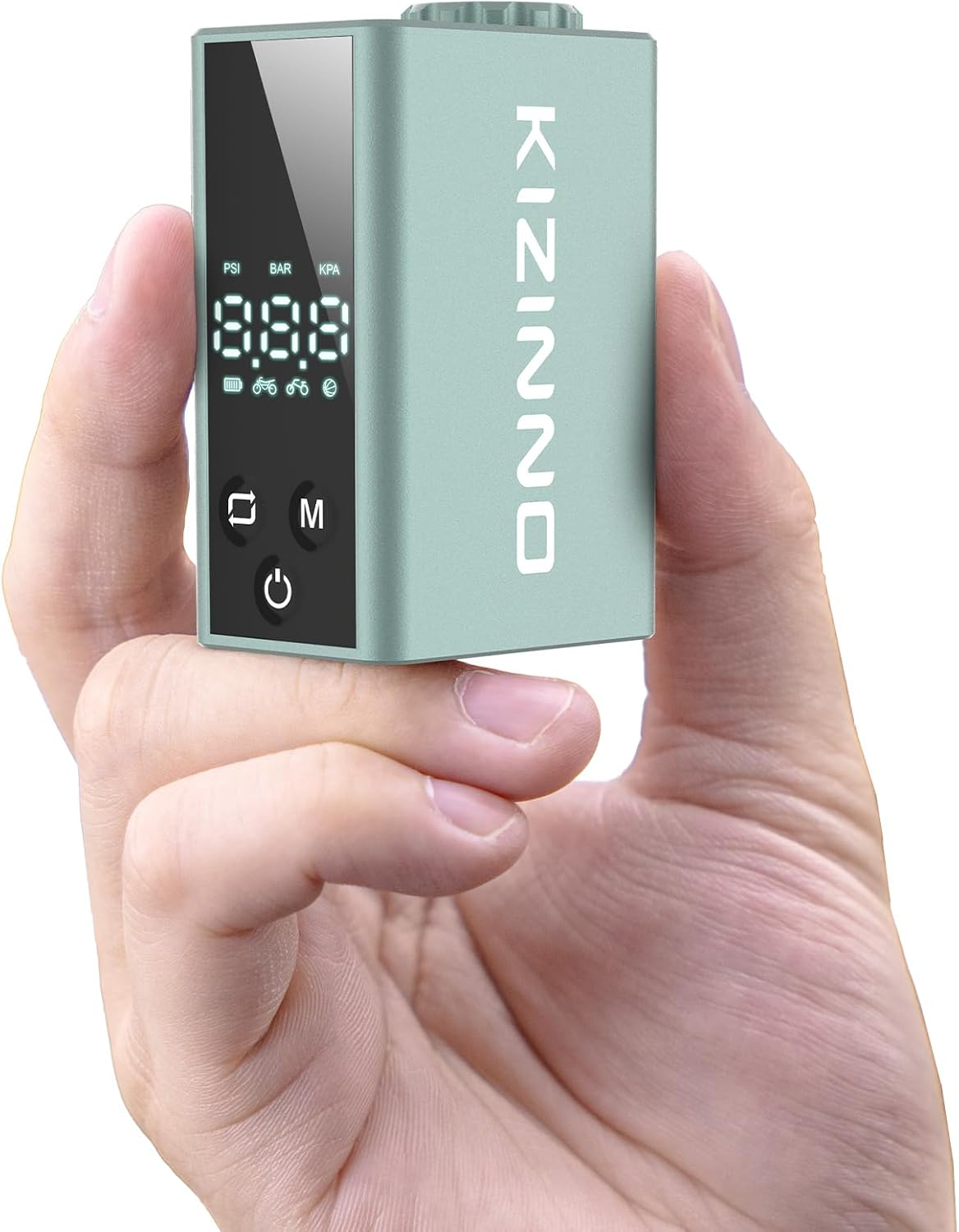 Mini Bike Pump Portable Tyre Pump, Max 120 PSI Electric Bicycle Pump, Tiny Air Pump Bicycle Inflator for Schrader & Presta Valve, Road Bike, Mountain Bike, E-Bike, Motor and Balls