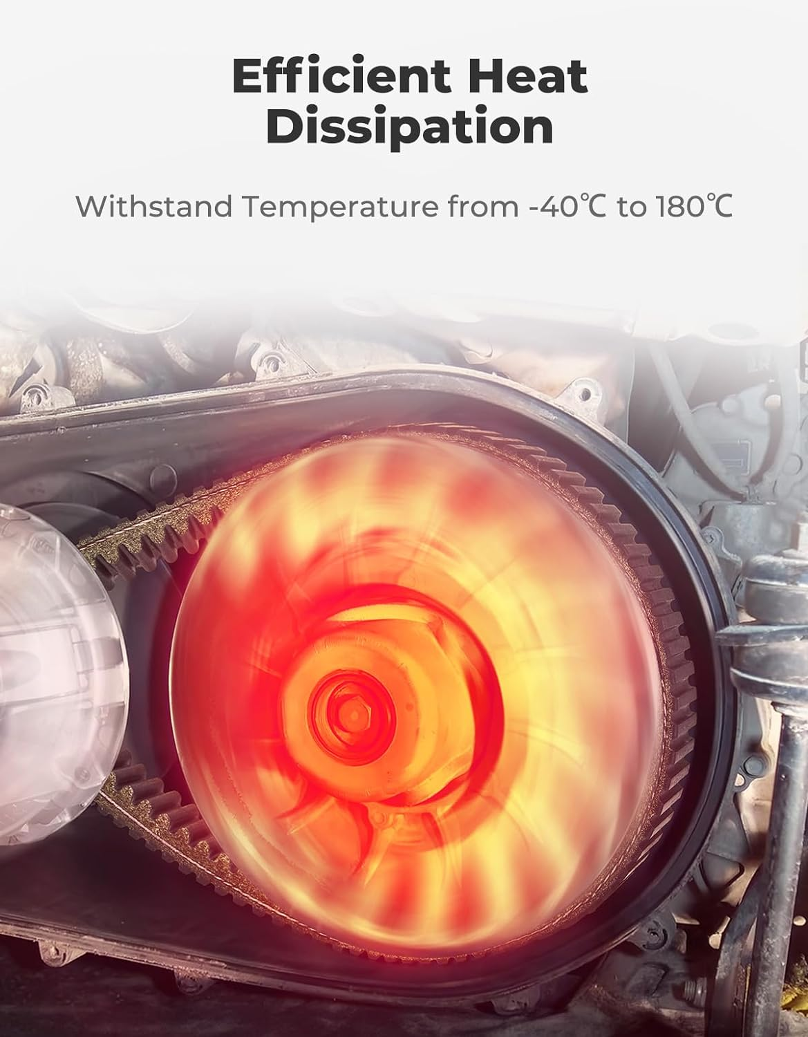 KEMIMOTO UTV Drive Belt, Compatible with Can-Am 2016-2020 Defender (Max) HD8 HD10 Maverick Sport (Max) 1000 1000R Trail 800 1000 800R 1000R 2018 Maverick X3 900 HO, OEM Replace 422280656 422280654 image number 4