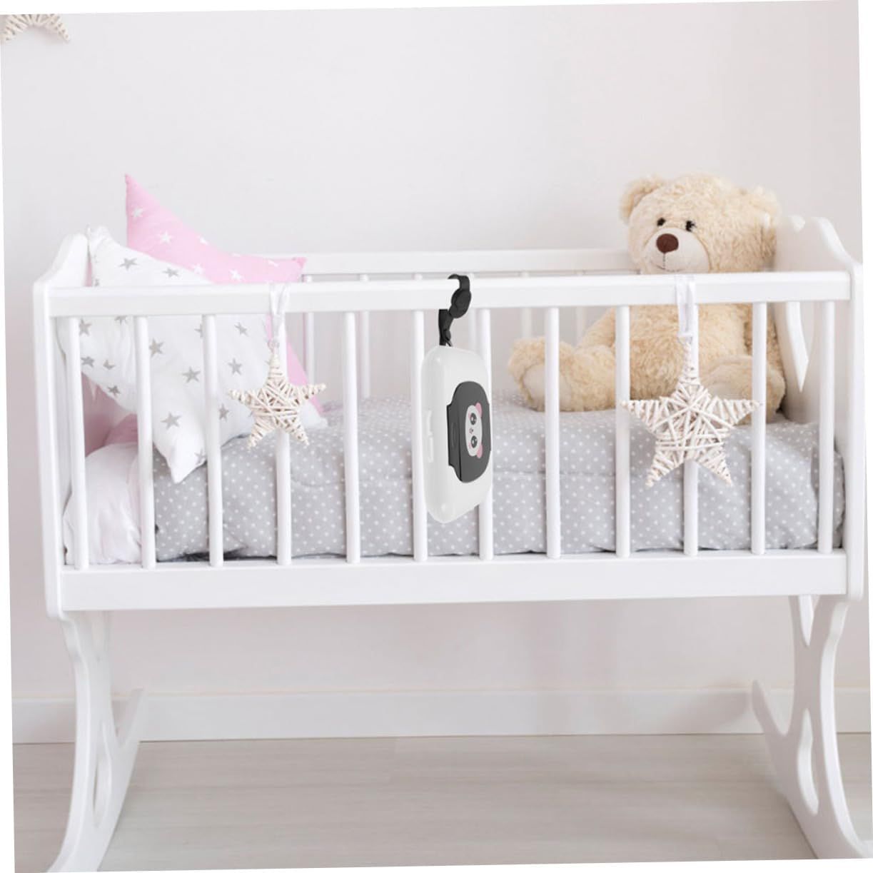 Cabilock Portable Baby Wipe Holder Travel Wipes Case Refillable Wet Tissue Dispenser Box 2Pcs Set Black and Red for Infant Outdoor Use image number 2