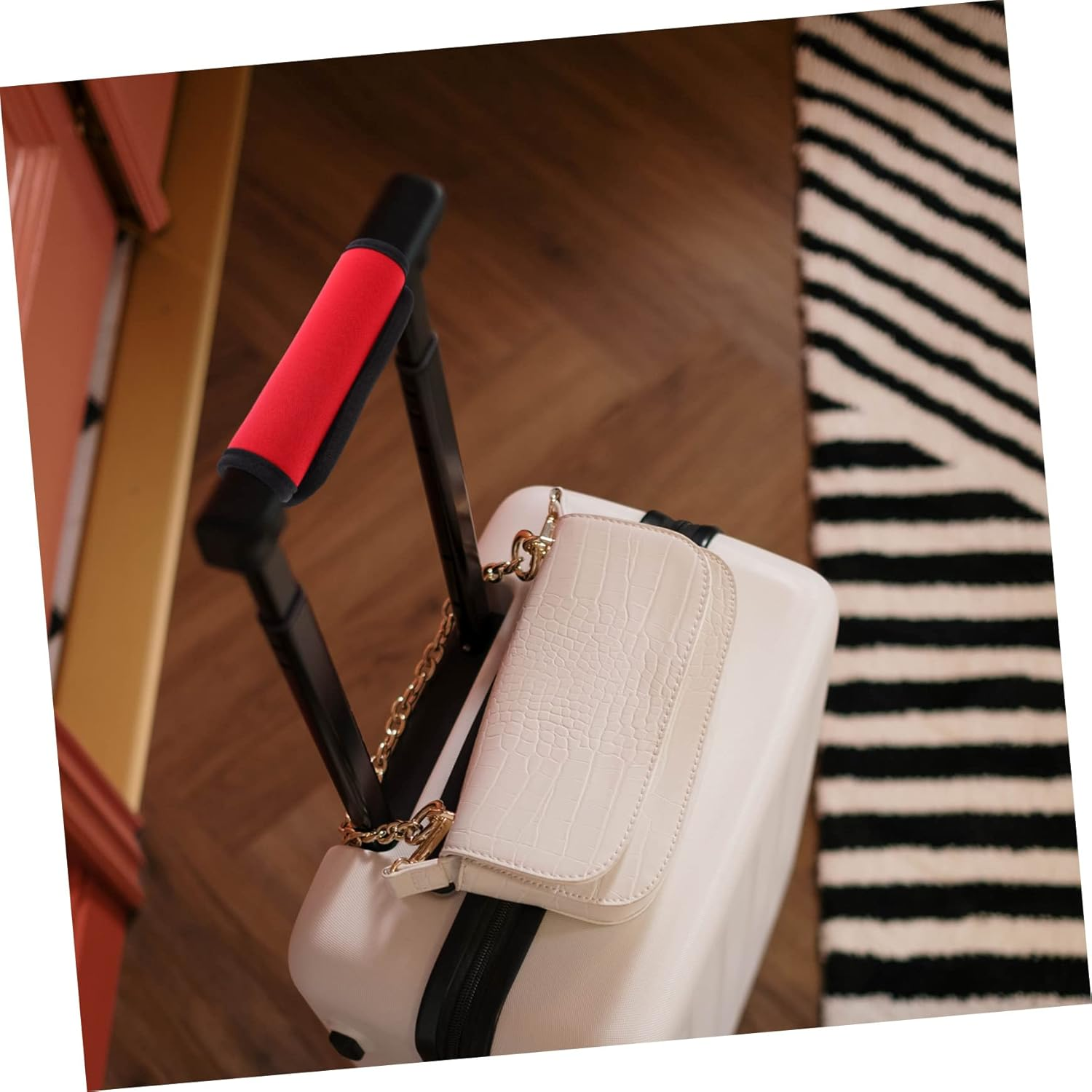 CALLARON Luggage Handle Wraps Neoprene Handle Covers Soft Grip Protection for Suitcase Travel Bags for Travel Accessories image number 1