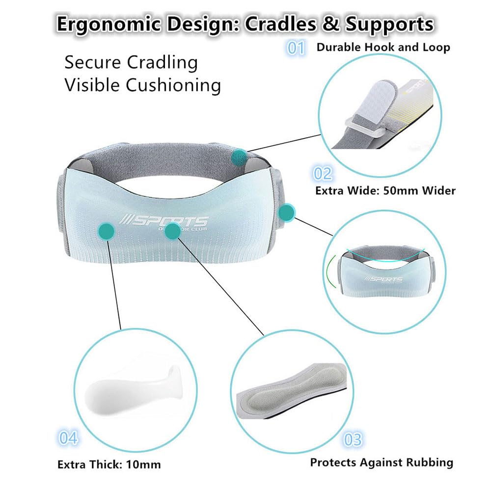 Patella Knee Strap, 2 Pack Adjustable Tendon Strap, Knee Brace Support Band for Knee Pain Relief,Tendonitis, Squats,Hiking,Basketball, Running, Jumpers Knee, Soccer, Volleyball & Tennis,Black image number 4