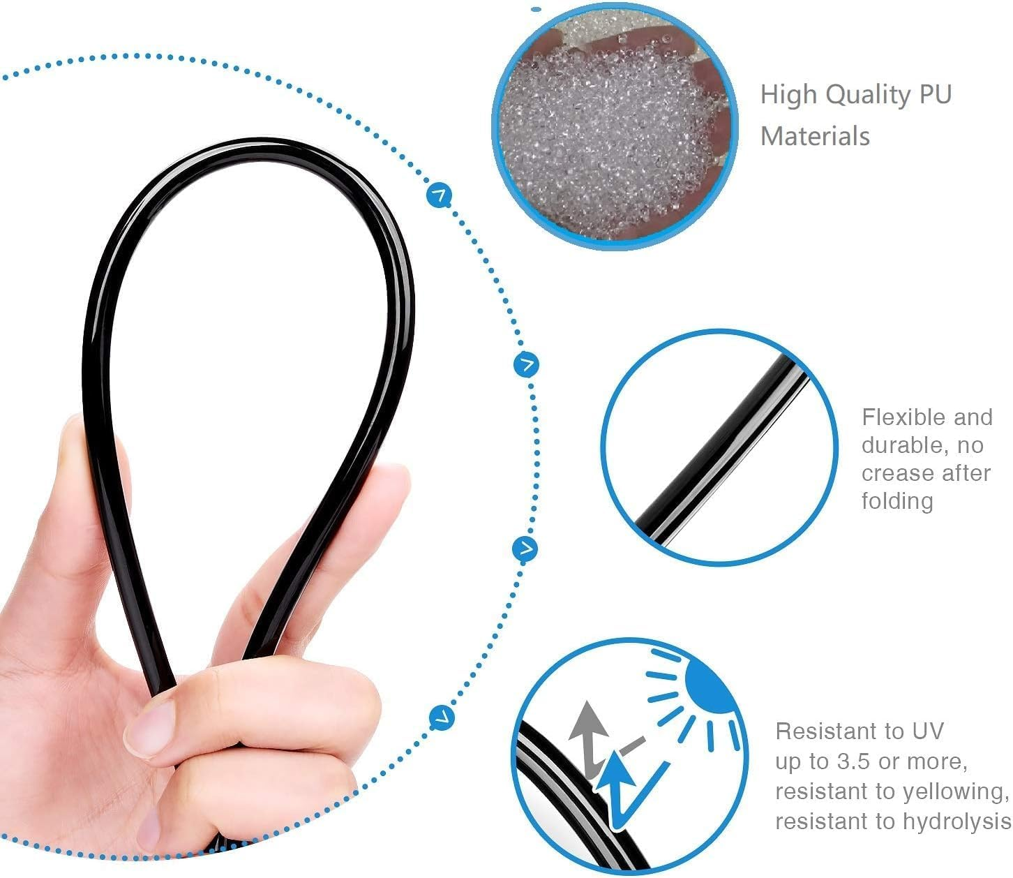 H&G Lifestyles Patio Mister, Outddor Misters for outside Patio,Water Misters for Cooling,75Ft Misting System for Green House,25 Brass Mister Nozzles,Fits 3/4" GHT Garden Hose,For Backyard Trampoline image number 4