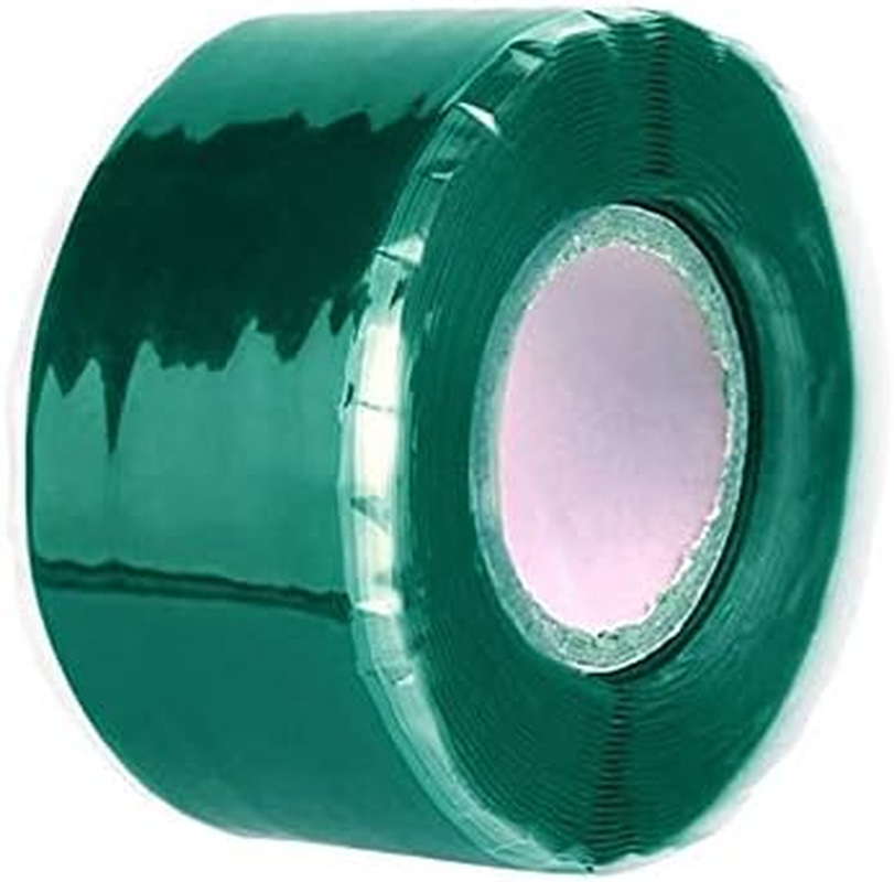 1.5M Waterproof Silicone Performance Self-Adhesive Repair Tape Strong Black Rubber Silicone Bonding Tape Self Fusing Wire Tape (Color : Silver, Size : 25Mm)