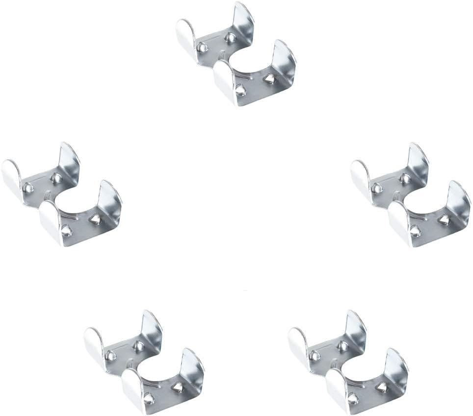 Heavy Duty Zinc Plated Double Rope Clamps Fits 3/8-Inch, 1/2-Inch, 5/8-Inch and 1/4-Inch Ropes Cords - Multiple Pack Sizes Available