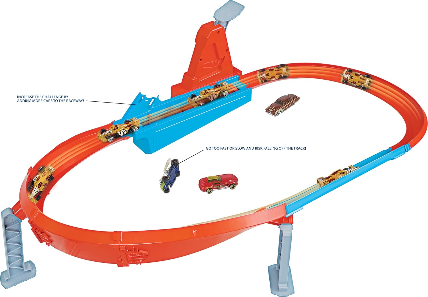 Hot Wheels Rapid Raceway Champion Action Hot Wheels Championship Track Speed Boost Oval Track Ages 4 and Older